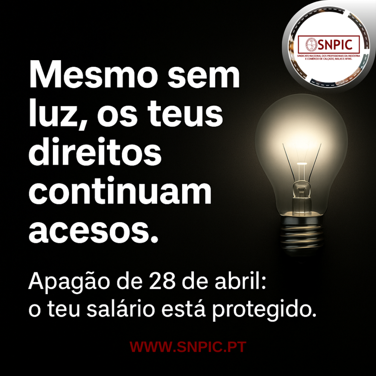 SNPIC - Apagão Elétrico: Os Teus Direitos Estão Protegidos