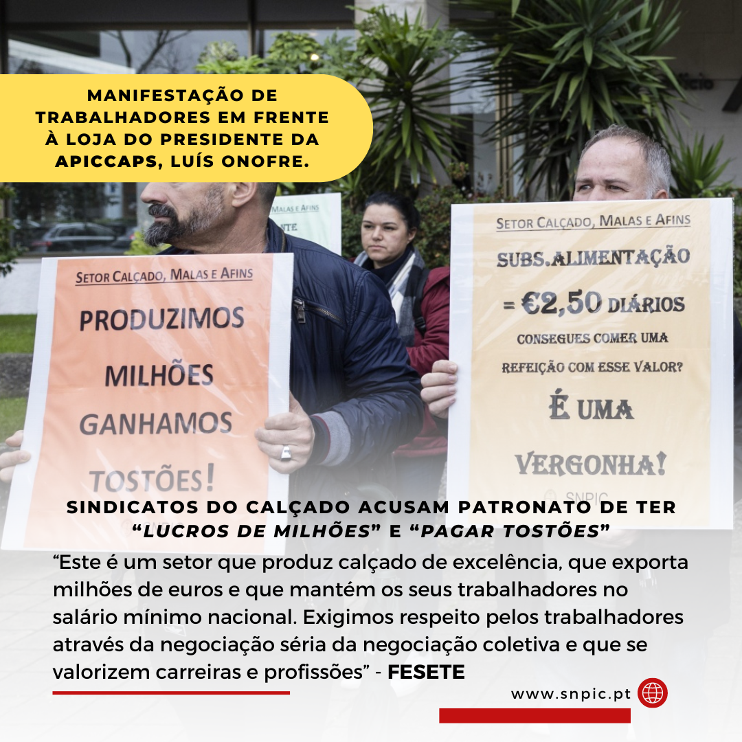 Manifestação em Frente à loja de Luís Onofre