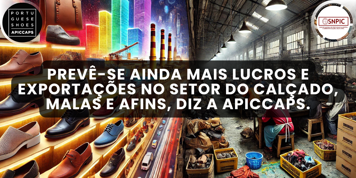 Prevê-se ainda mais Lucros e Exportações no Setor do Calçado, Malas e Afins, diz a APICCAPS.
