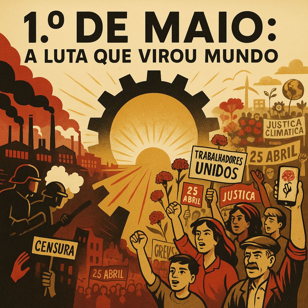Em cada passo, uma luta. No 1º de Maio, celebramos a força do trabalhador e a resistência pela justiça.
