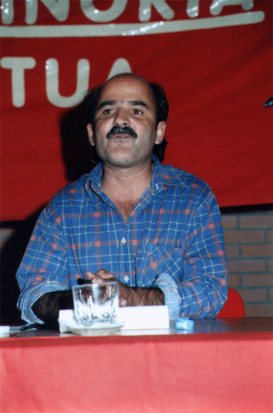 Manuel Graça em 1995 (1953-2020). Uma vida de coragem, integridade e uma luta incansável pela justiça social que continua a inspirar o presente. (Foto de João Louçã.)